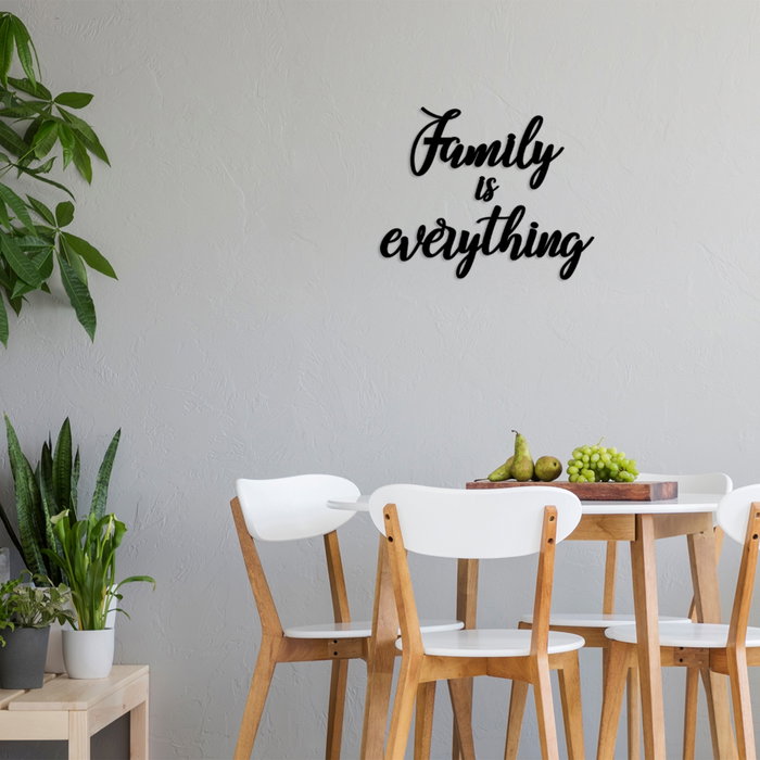 Wallity Family Is Everything Accesorio de Pared Decorativo de Madera Negro Wallity Family Is Everything Accesorio de Pared Decorativo de Madera Negro